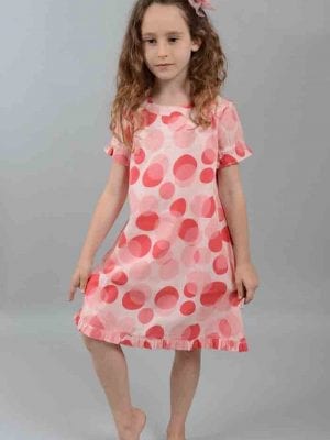 שמלת כותנה לילדה דגם נועה