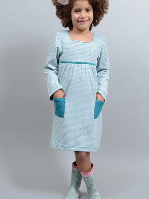 שמלת חורף מחממת לילדה דגם סופיה